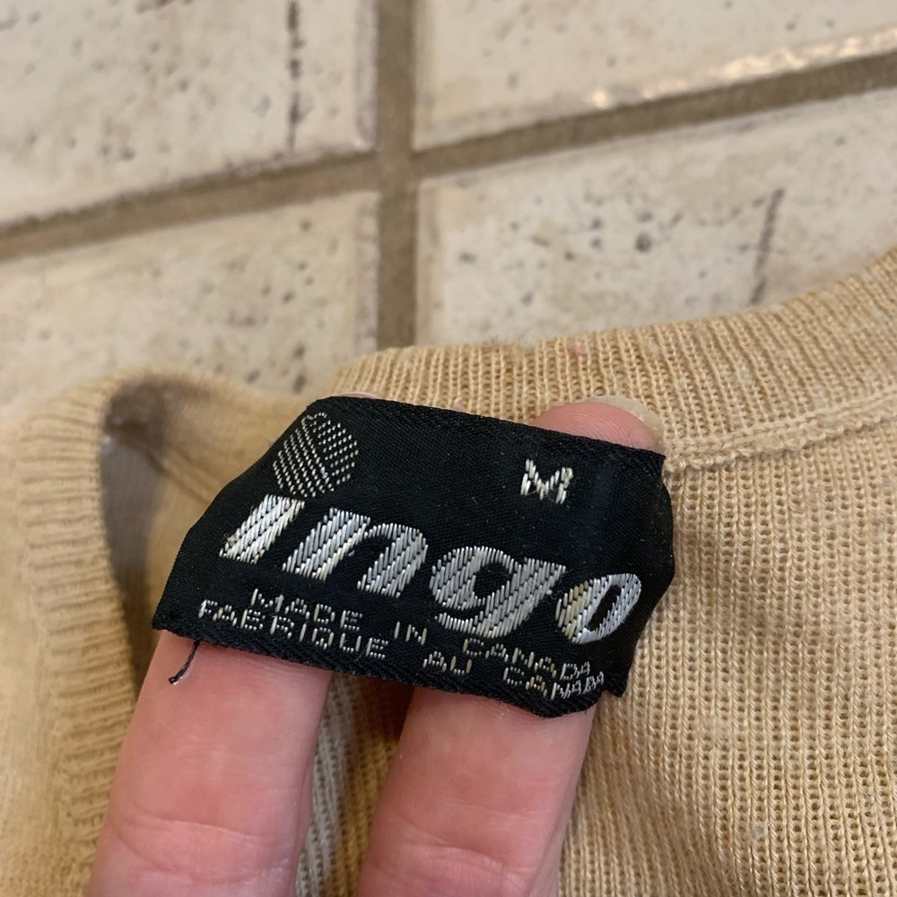 Vintage 1980s "Ingo" V-Neck Sweater Vest, Made in Canada, Size M - Picture 2 of 6